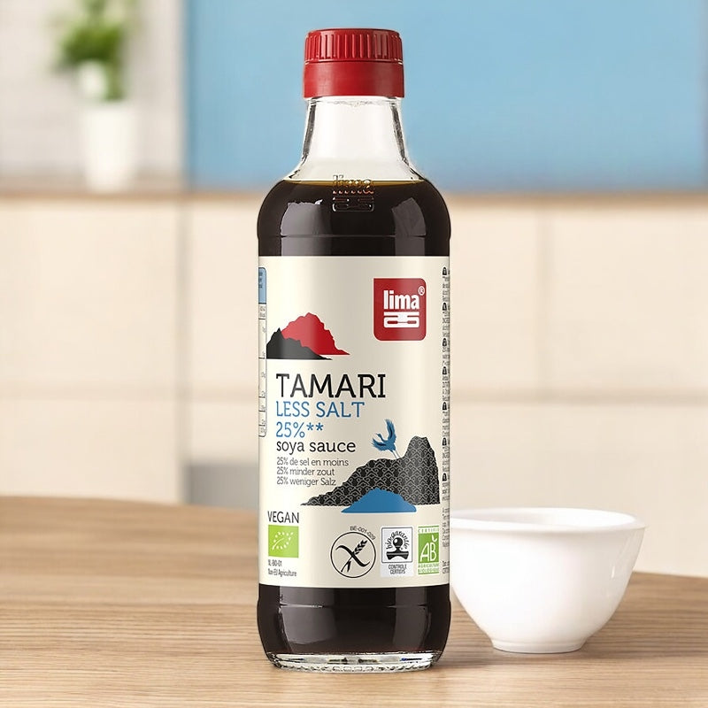 Lima - Sauce de soja avec 25% de sel en moins BIO Tamari 250ml