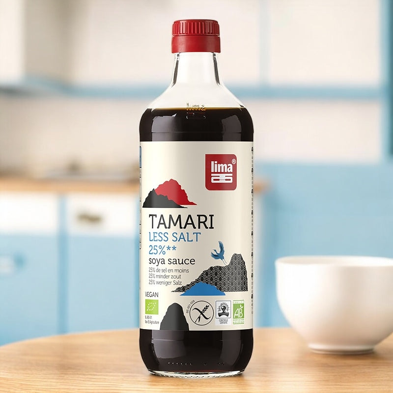 Lima - Sauce de soja avec 25% de sel en moins BIO Tamari 500ml