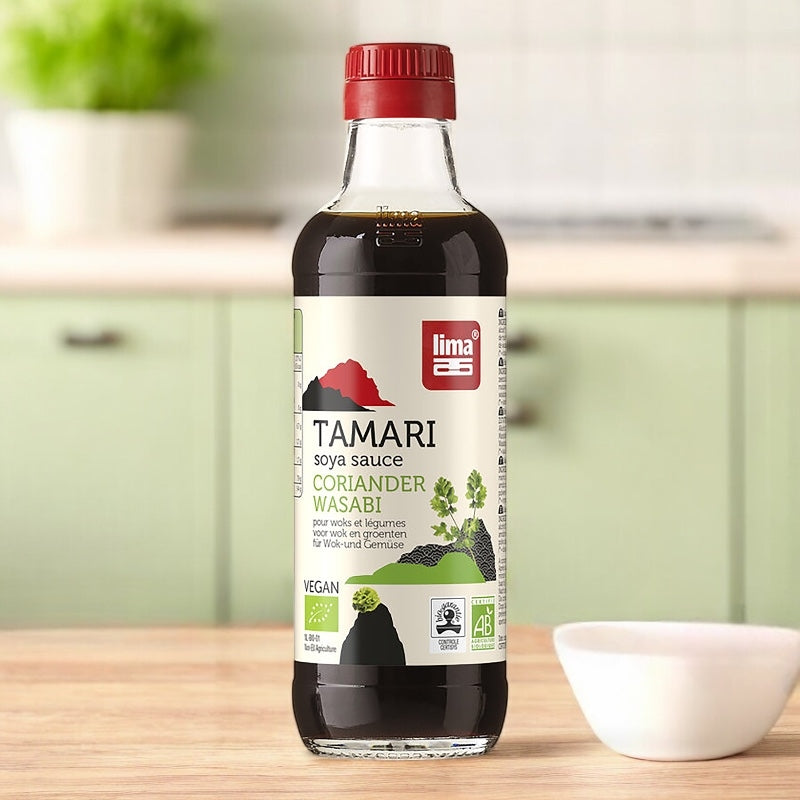 Lima - Bio-Sojasauce mit Koriander und Wasabi 250ml
