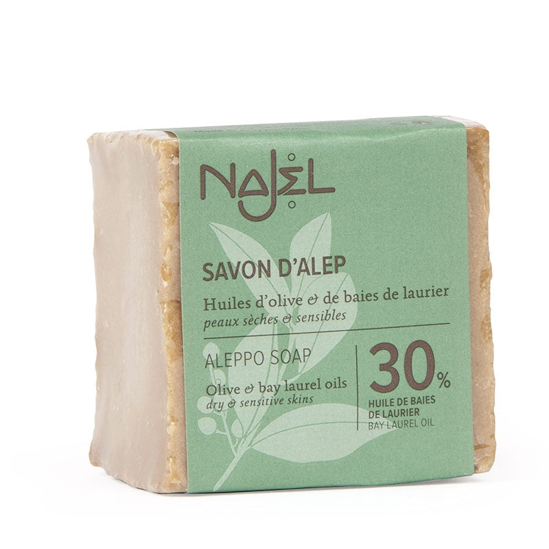 Najel - Aleppo-Seife - Olive & 30% Lorbeer - trockene & empfindliche Haut 170g