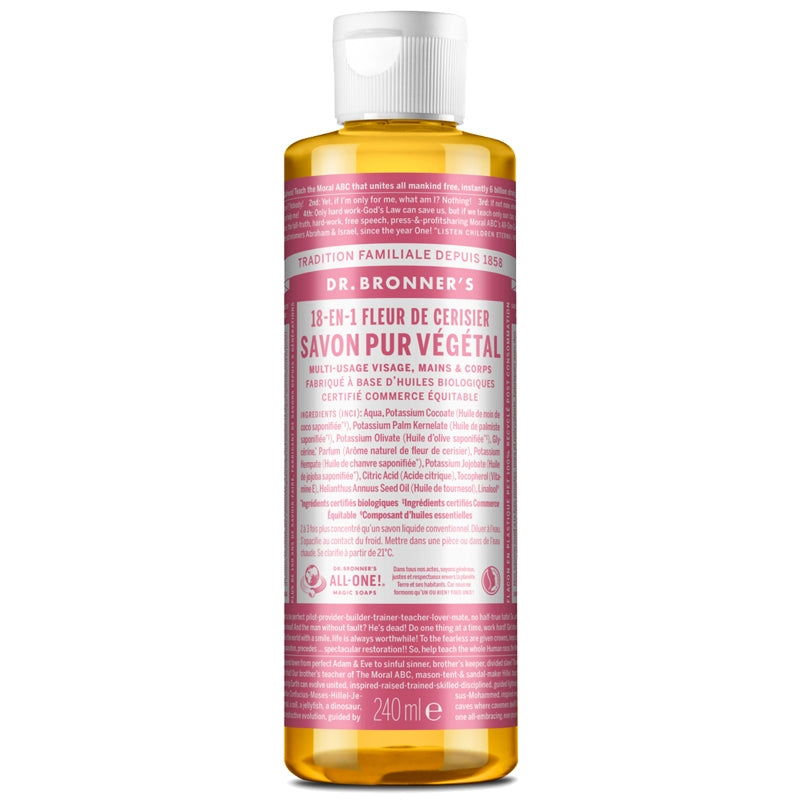 Dr. Bronner's - 18-in-1 Flüssigseife Kirschblüte BIO 240ml