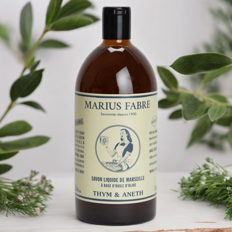 Savon liquide de Marseille au thym & à l'aneth
