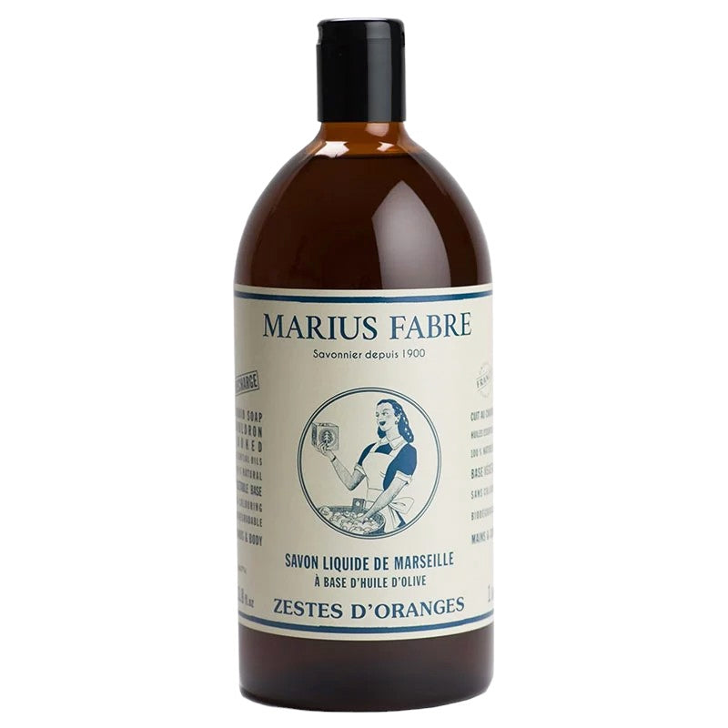 Savon liquide de Marseille aux zestes d'oranges - 1l