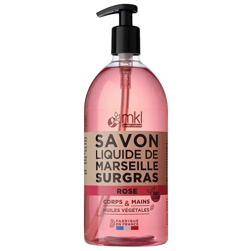 MKL Green Nature - Marseiller Flüssigseife Rose 1l