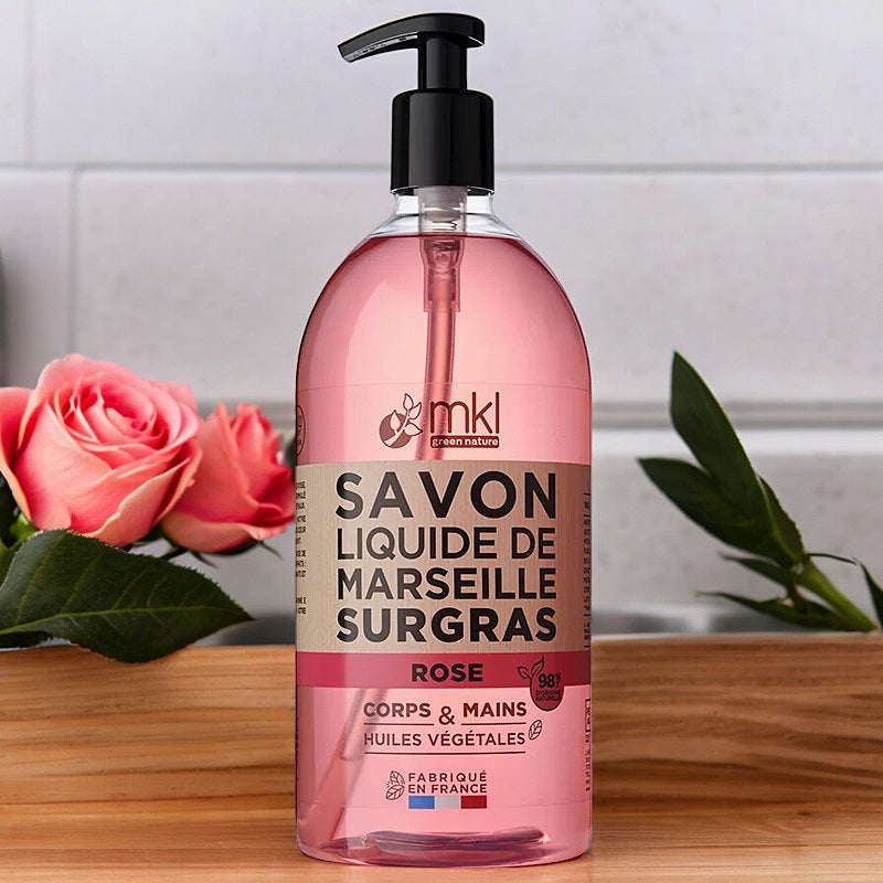 MKL Green Nature - Marseiller Flüssigseife Rose 1l