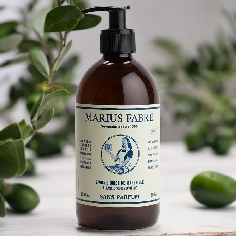Savon liquide de Marseille sans parfum