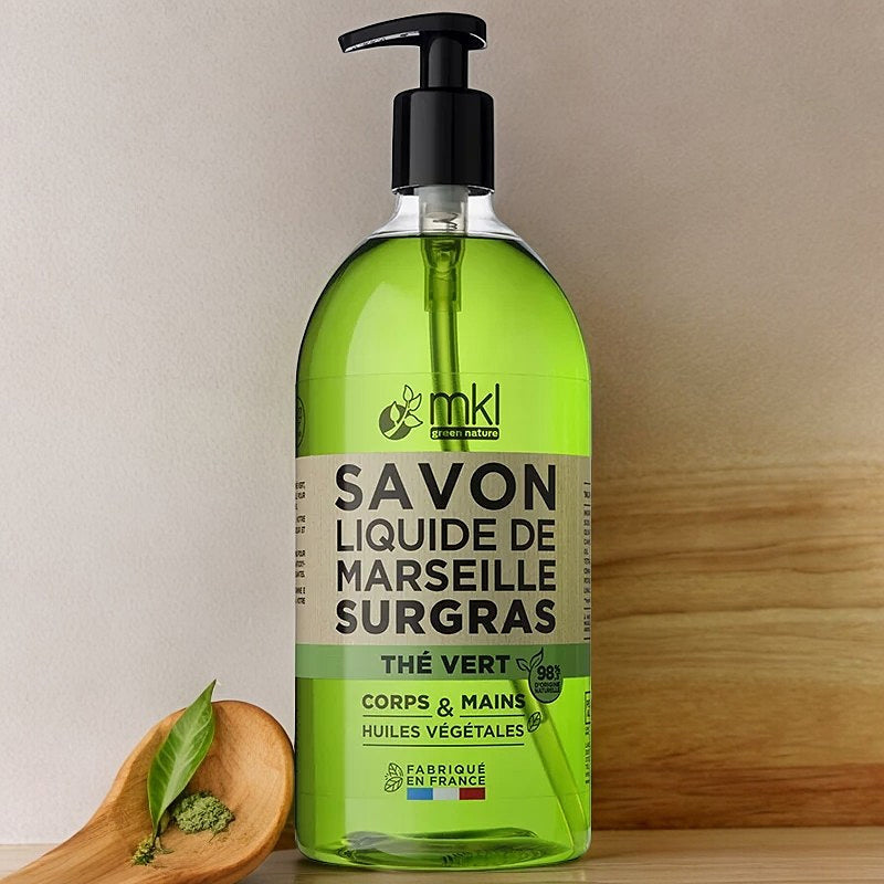MKL Green Nature - Marseiller Flüssigseife Grüner Tee 1l