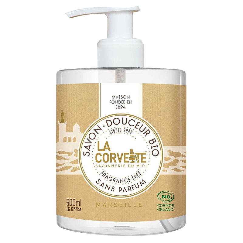 La Corvette - Savon liquide douceur BIO sans parfum 500ml