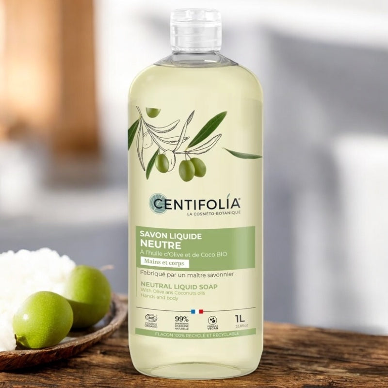 Centifolia - Neutrale Flüssigseife Olive & Kokos BIO 1l