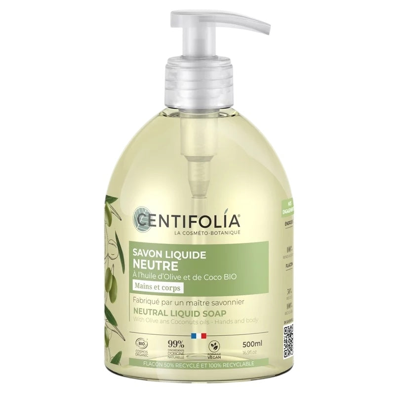 Centifolia - Neutrale Flüssigseife Olive & Kokos BIO 500ml