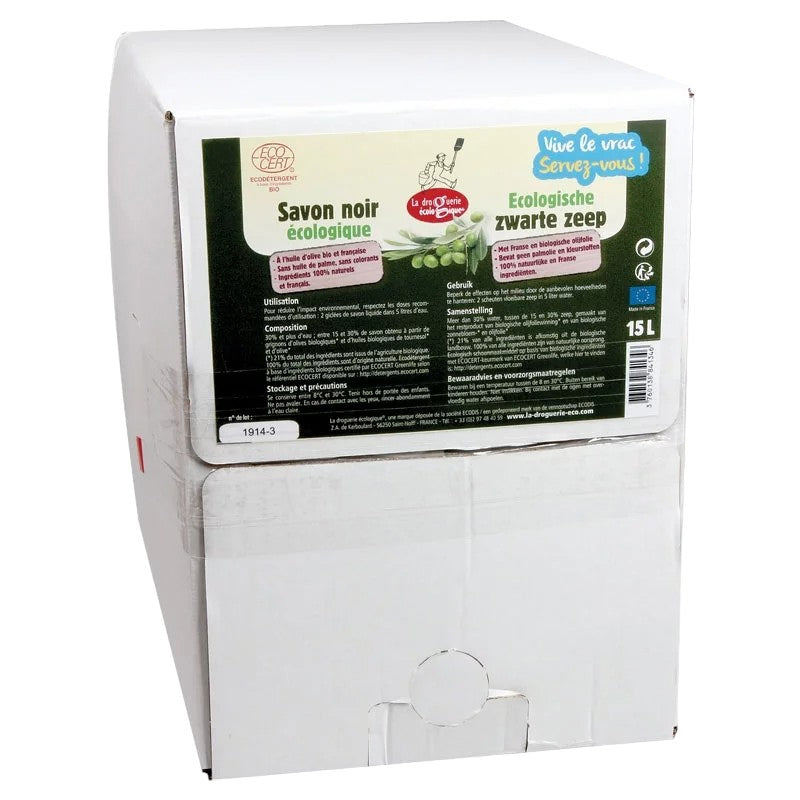 La Droguerie Écologique - Savon noir liquide huile d'olive BIO 15l