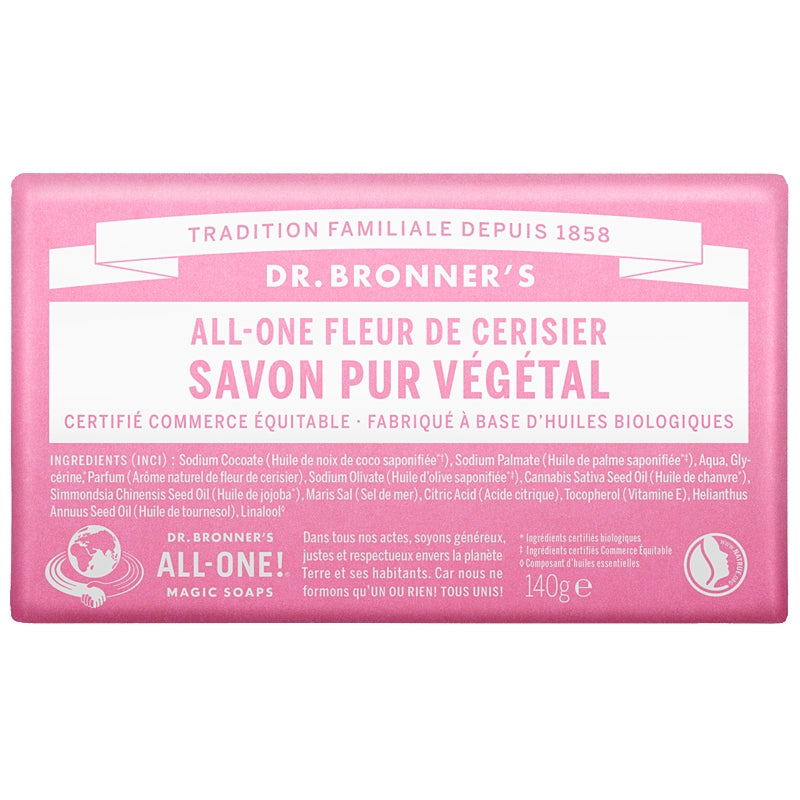 Dr. Bronner's - Reine Seife Kirschblüte BIO 140g