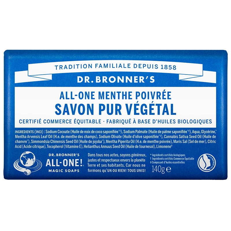 Dr. Bronner's - Reine Seife Pfefferminze BIO 140g