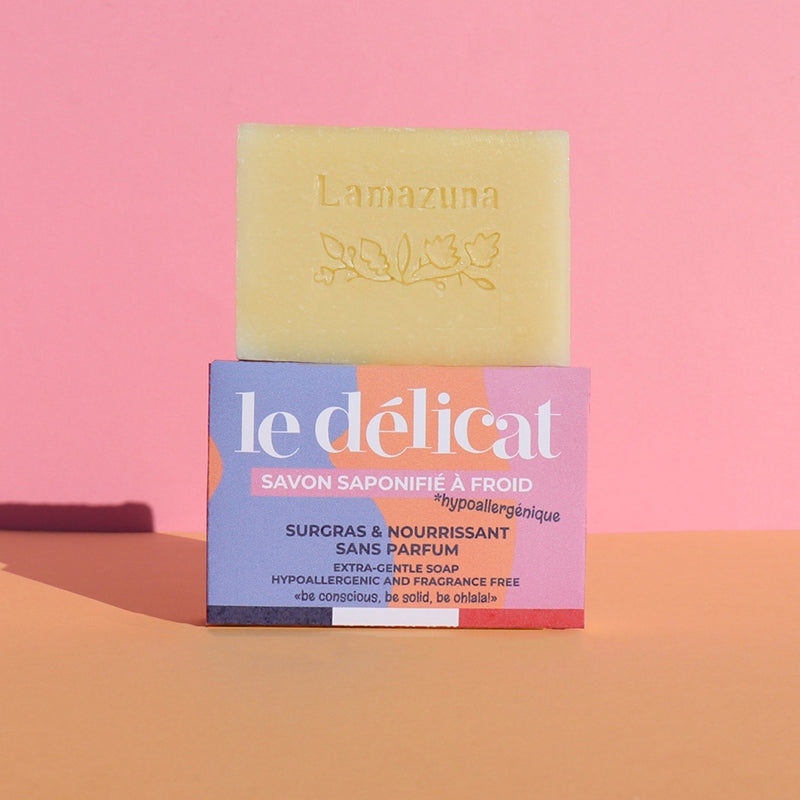 Lamazuna - Savon surgras nourrissant sans parfum 100g