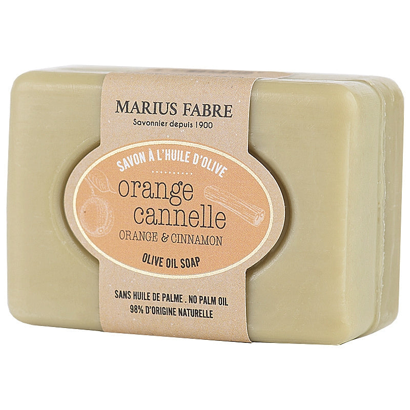 Marius Fabre - Savonnette huile d'olive & écorce d'orange & cannelle 100g