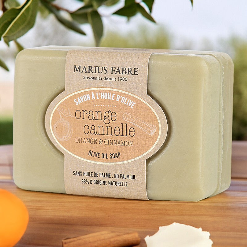 Marius Fabre - Savonnette huile d'olive & écorce d'orange & cannelle 100g