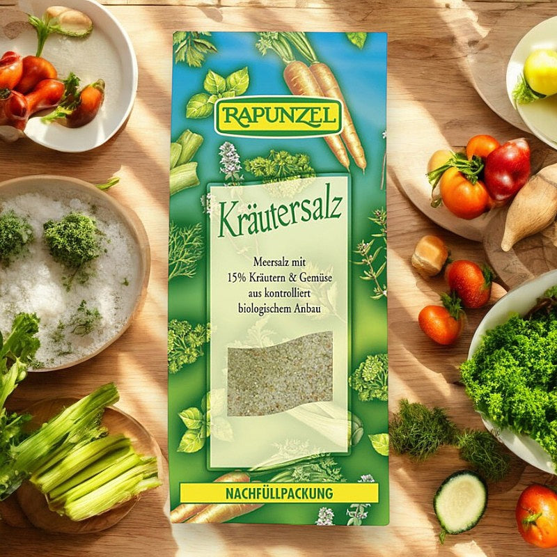 Kräutersalz mit 15 % Bio-Kräutern und -Gemüse - 500 g - Rapunzel