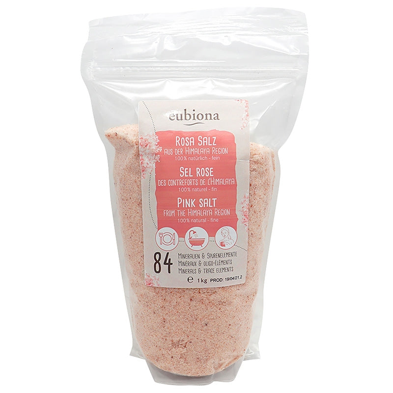 Eubiona - Sel rose de l'Himalaya finement broyé 1kg