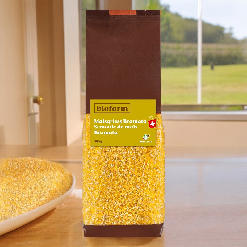 Biofarm - Bio-Schweizer Bramata-Maisgrieß 500g