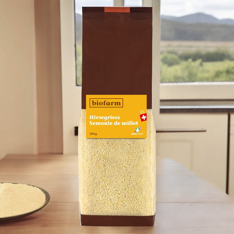 Biofarm - Bio-Hirsegrieß aus der Schweiz 500g