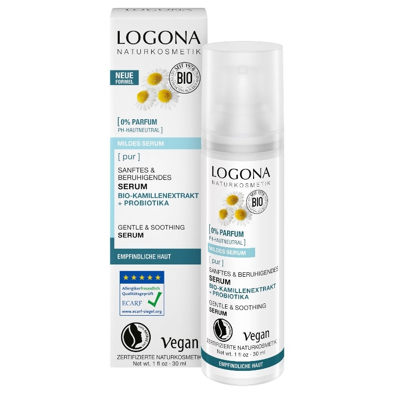 Logona - Sanftes und beruhigendes Serum mit Kamille und Probiotika BIO 30ml
