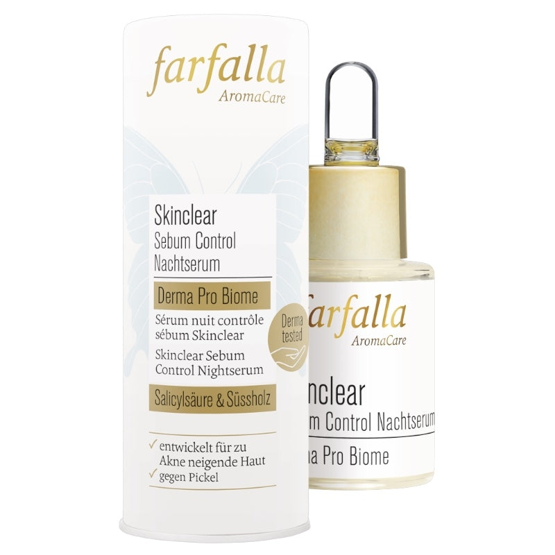Farfalla - Nacht-Serum zur Talgregulierung Salicylsäure BIO 15ml