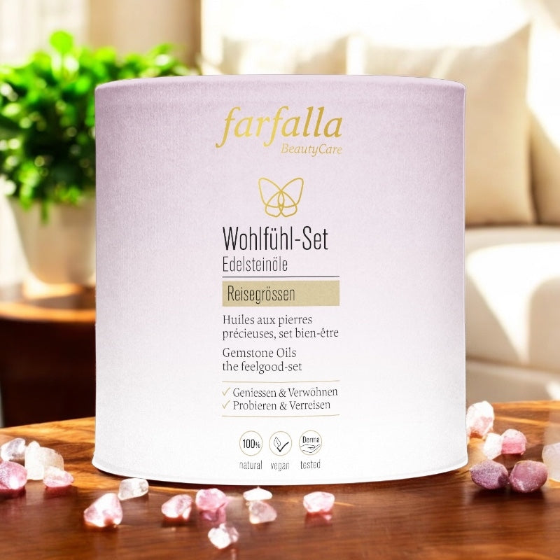 Farfalla - Set bien-être huiles aux pierres précieuses BIO