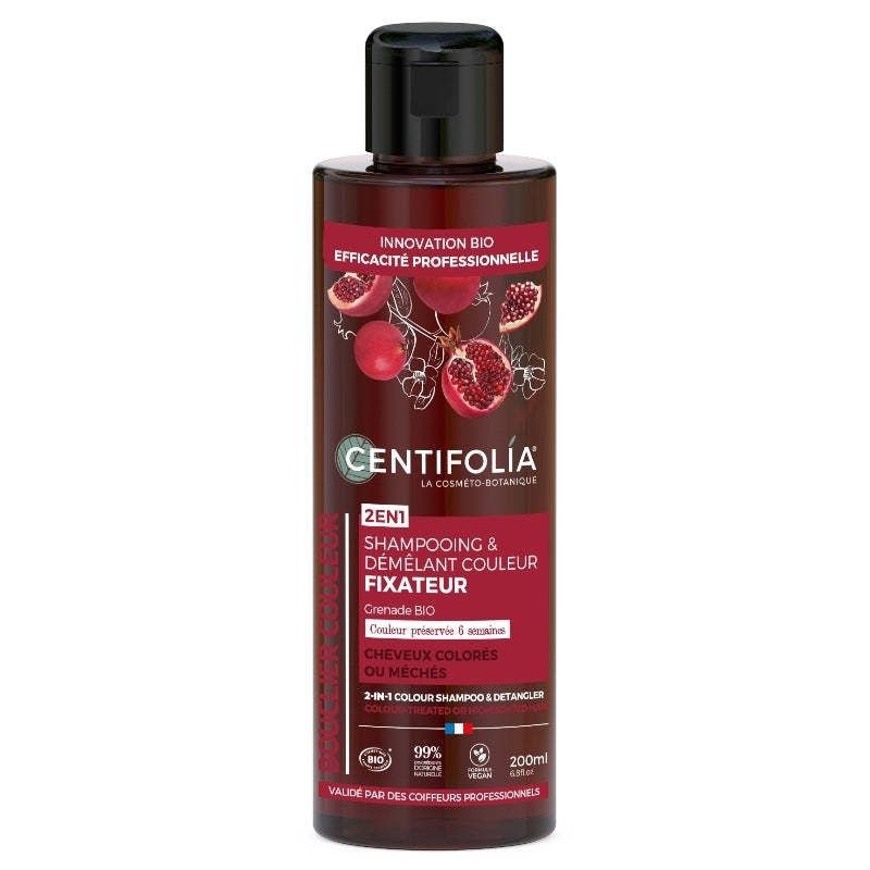 Centifolia - Shampooing & démêlant couleur BIO grenade 200ml