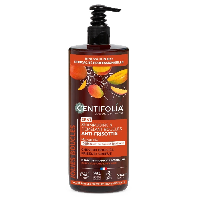 Centifolia - Shampooing & démêlant jolies boucles BIO mangue 500ml