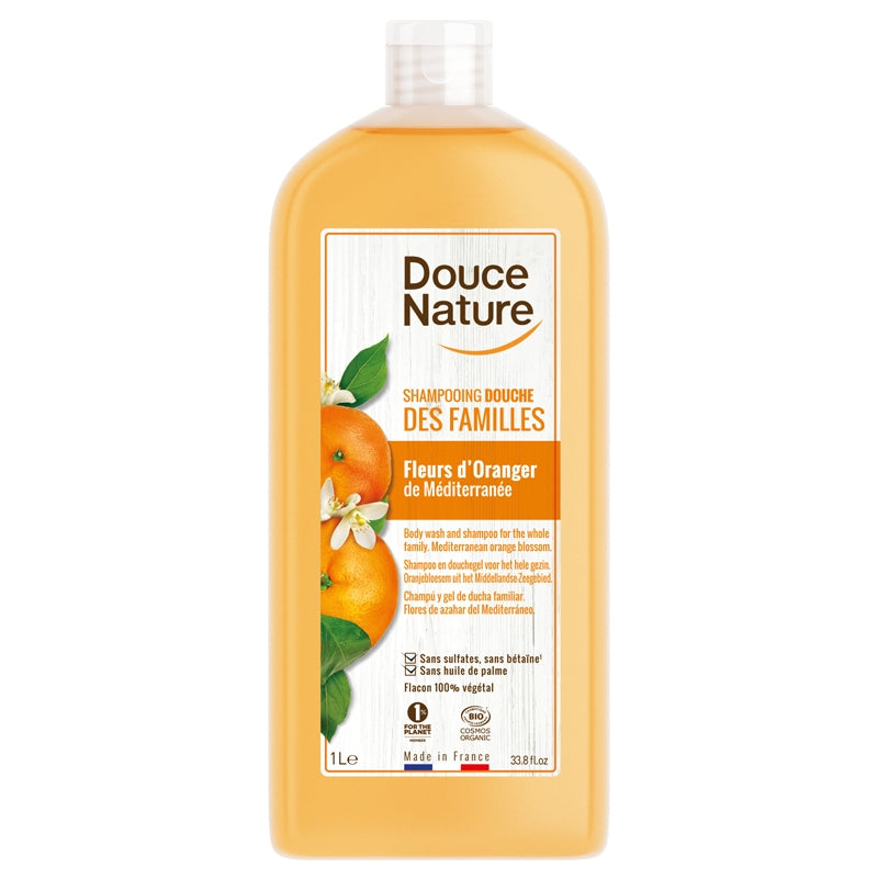 Douce Nature - Familien Duschgel & Shampoo Orangenblüte BIO 1l