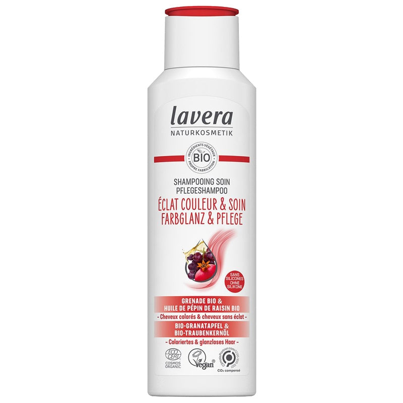 Lavera - Shampooing éclat couleur & soin BIO grenade & raisin 250ml