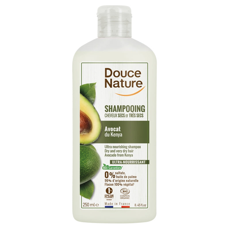 Douce Nature - Shampooing nourrissant cheveux secs BIO avocat 250ml