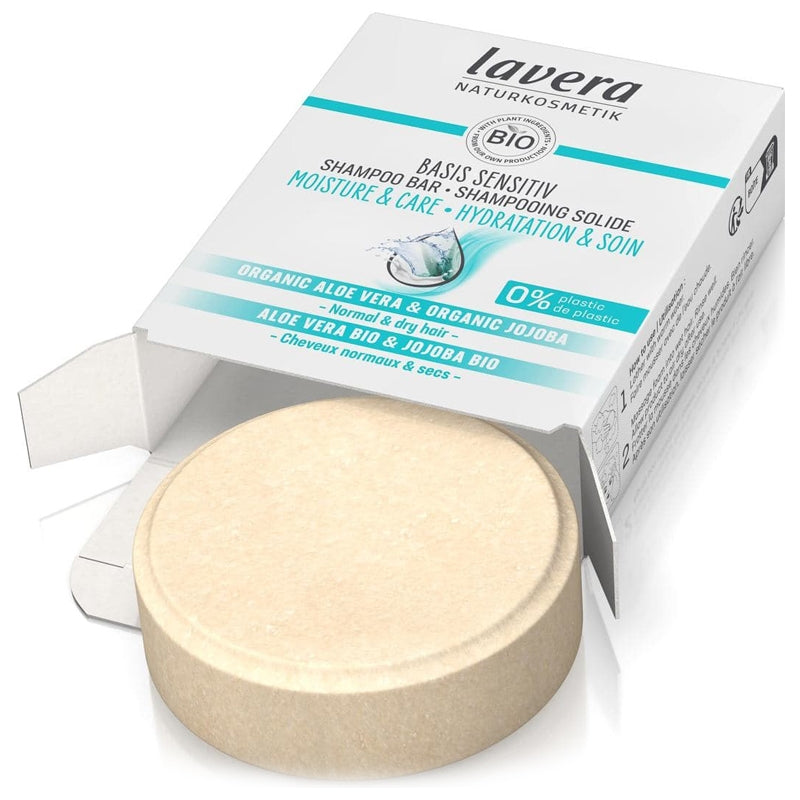 Lavera - Shampooing solide hydratation & soin BIO aloe vera & jojoba 50g