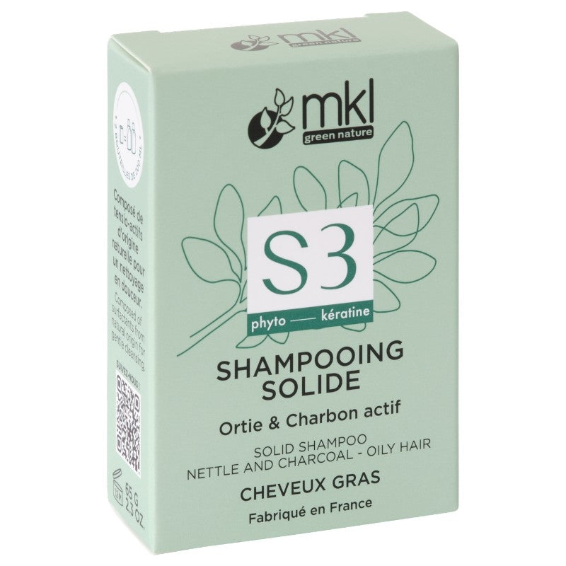 MKL Green Nature - Festes Shampoo reinigend Aktivkohle 65g