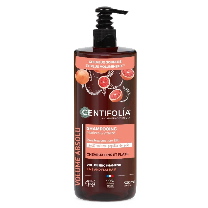 Centifolia - Shampooing volume BIO pamplemousse rose 500ml