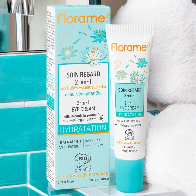 Florame - 2-in-1 Augenpflege Seerose BIO 15ml