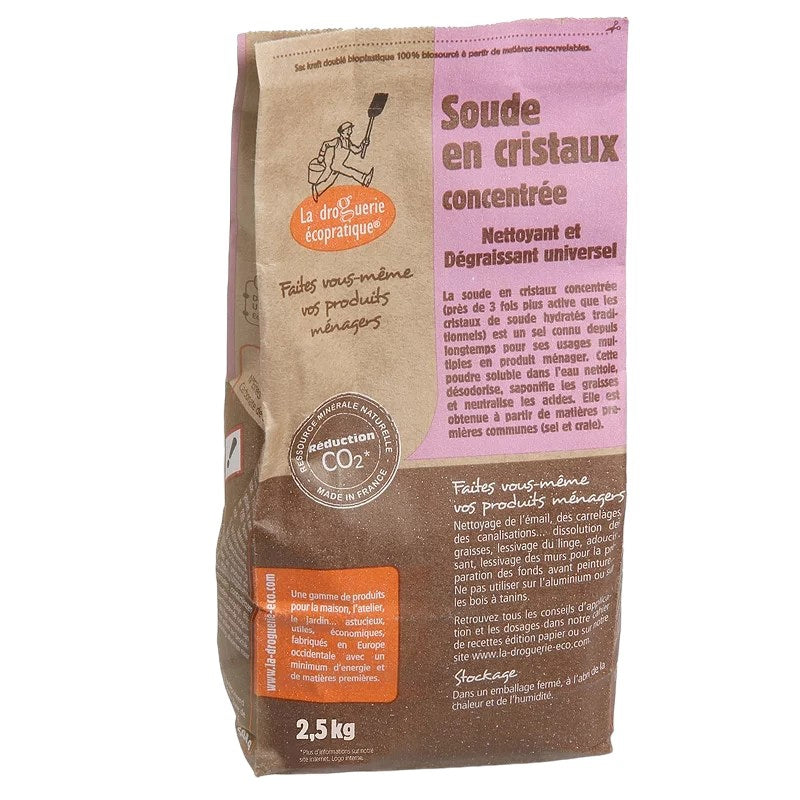 La Droguerie Écologique - Cristaux de soude 2,5kg