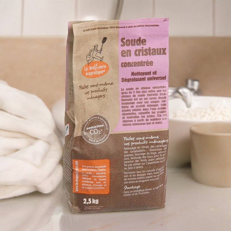 La Droguerie Écologique - Waschsoda - Sodakristalle (Natriumcarbonat) 2,5kg