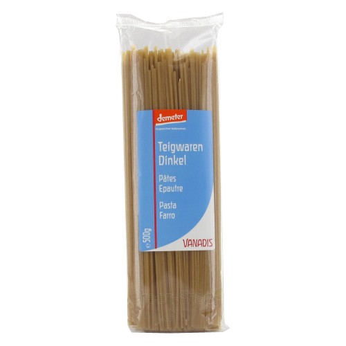 Bio-Dinkelspaghetti - 500 g - Vanadis