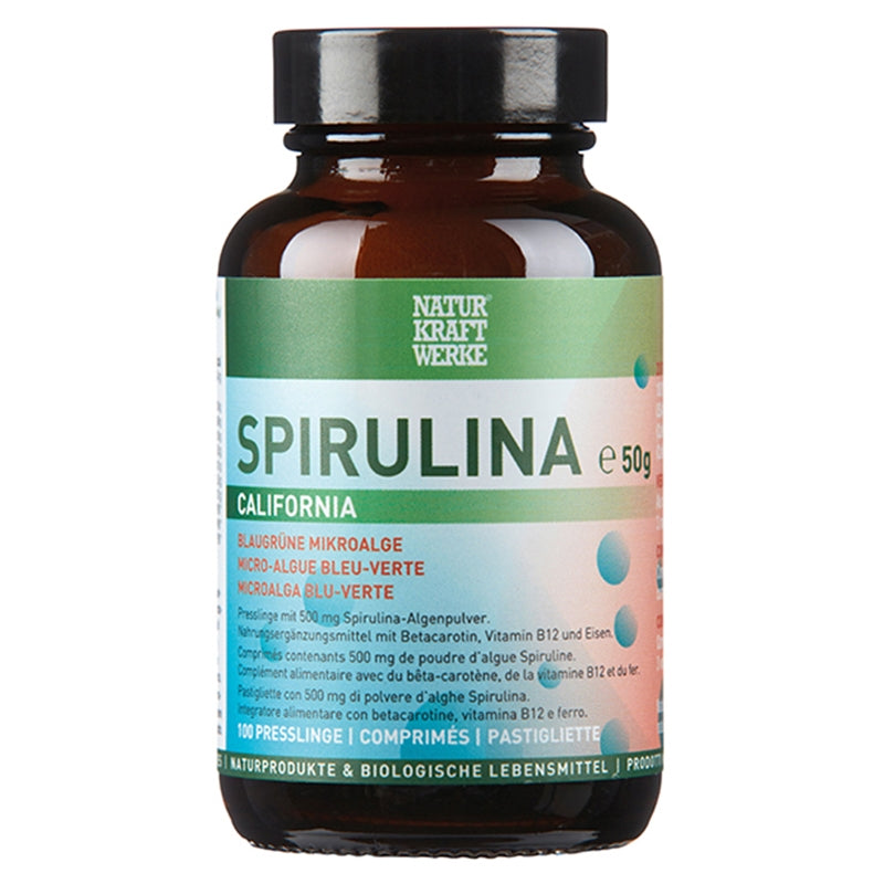 Spirulina California - 100 Tabletten à 500 mg - NaturKraftWerke