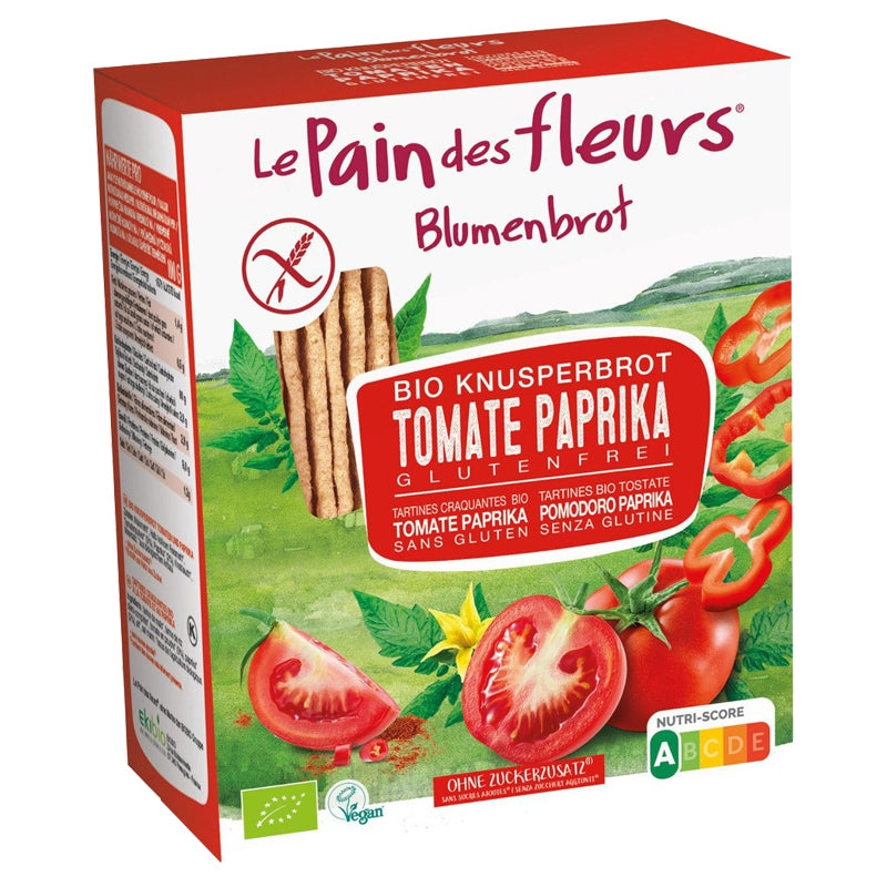 Le Pain des Fleurs - Knusprige Bio-Tomaten-Paprika-Toasts 150g