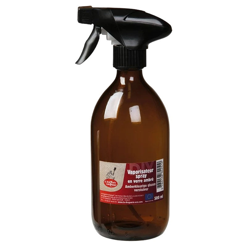 La Droguerie Écologique - Vaporisateur spray en verre ambré 500ml
