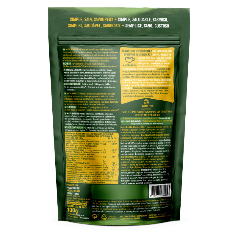 Iswari - Matcha latte BIO 100g