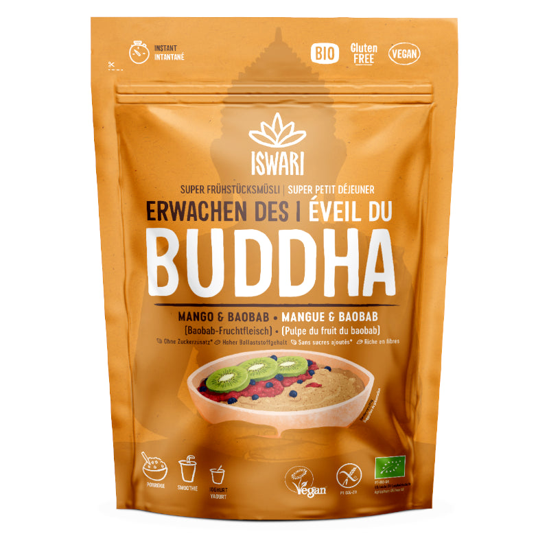 Iswari - Petit déjeuner cru mangue & baobab BIO 360g