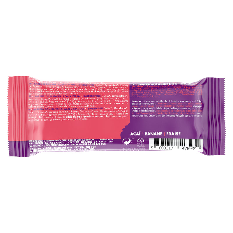 Iswari - Barre énergétique açaï fraise & banane BIO 35g