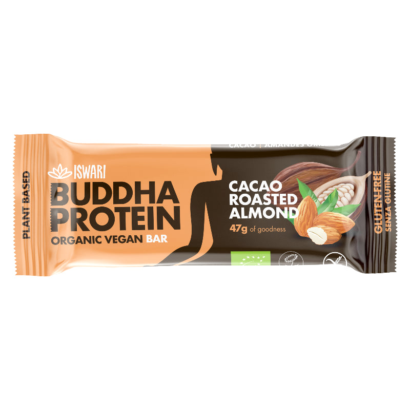 Iswari - Barre protéinée cacao & amandes BIO 47g