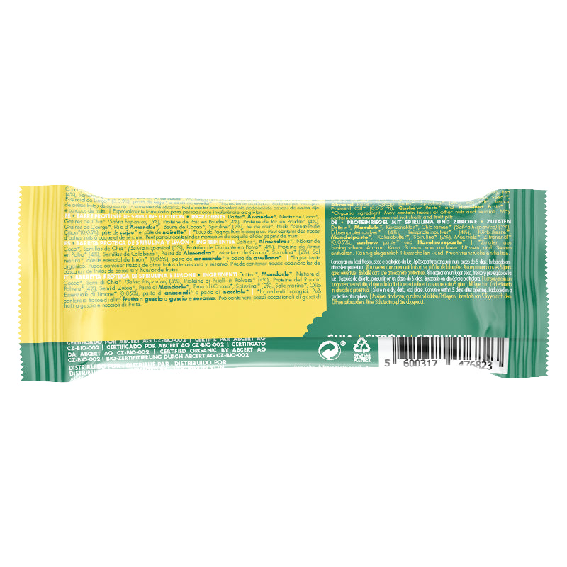 Iswari - Barre protéinée spiruline & citron BIO 47g