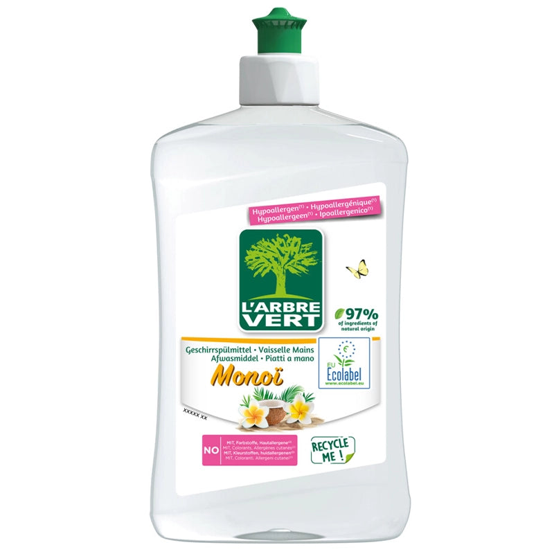 L'Arbre Vert - Liquide vaisselle écologique monoï 500ml