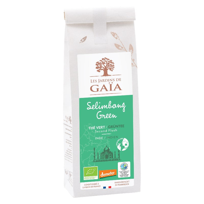 Les Jardins de Gaïa - Selimbong green thé vert BIO 100g