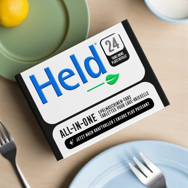 Held - Tablettes lave-vaisselle tout en un écologiques citron 420g